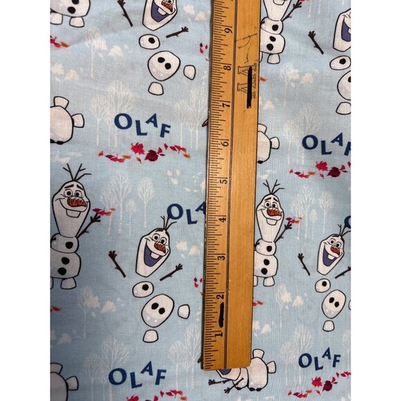 Disney Frozen Olaf Toss Print Cotton Fabric 1/2 yard x 43" Light Blue Kids Craft - Picture 4 of 8